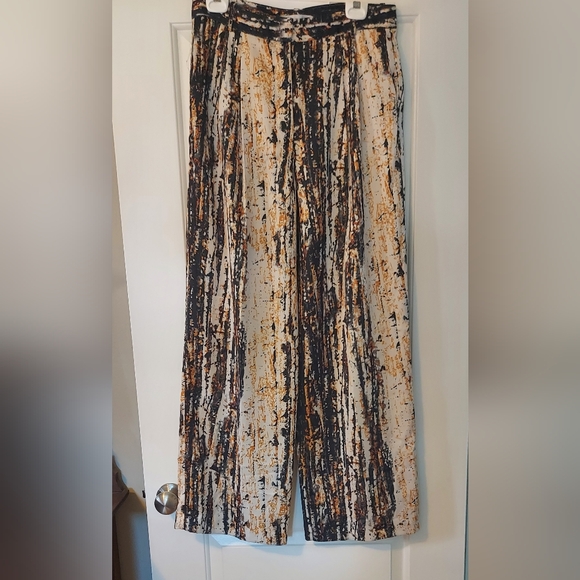 Zara Pants - Zara Multicolor Abstract Print Trousers